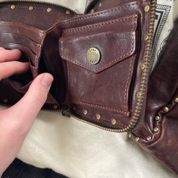 RARE Frye Roxanne Magazine Crossbody and Wallet in Dark Brown - Picture 6 of 16